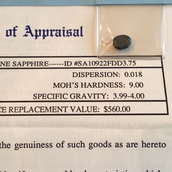 3.75 Carat Sapphire - Picture 5 of 5